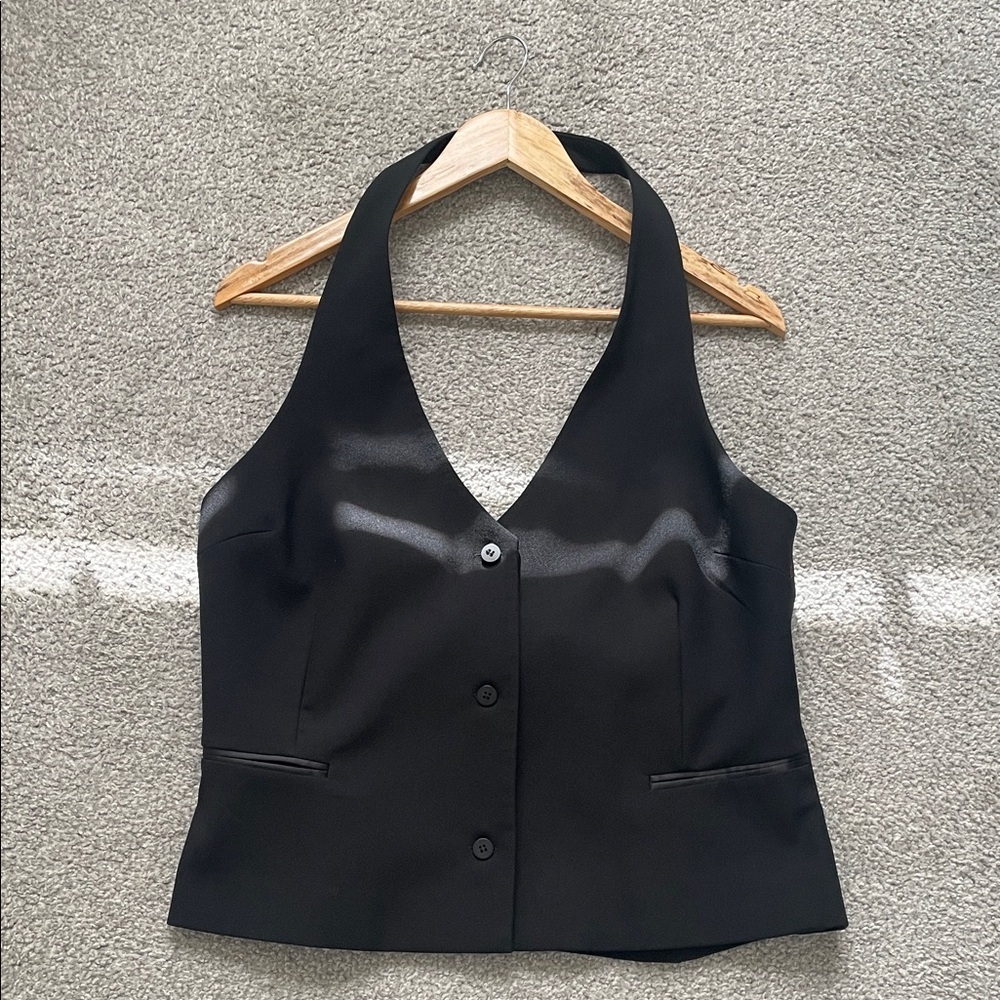 ASOS Black Halter Vest
